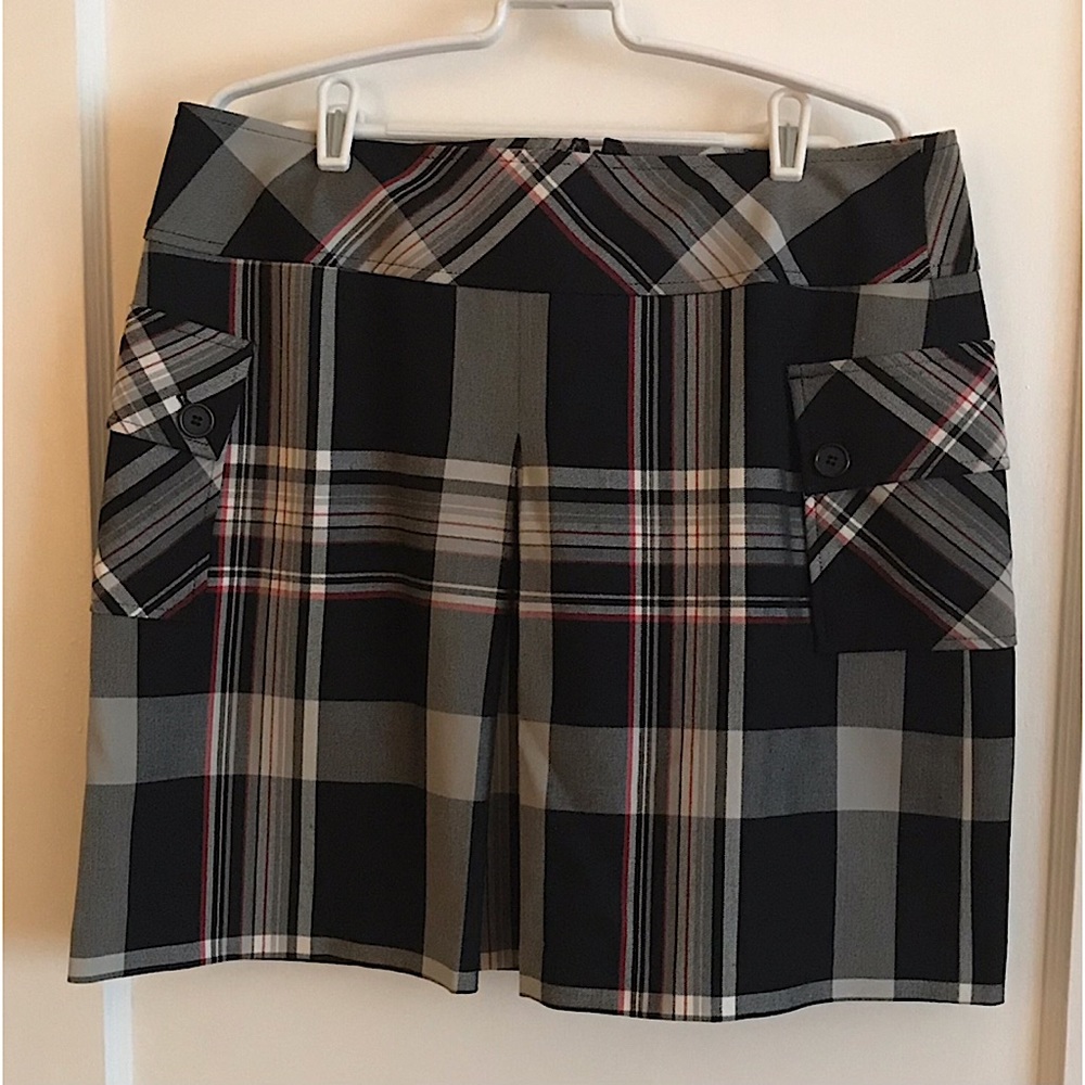 LOFT Mini Plaid Skirt